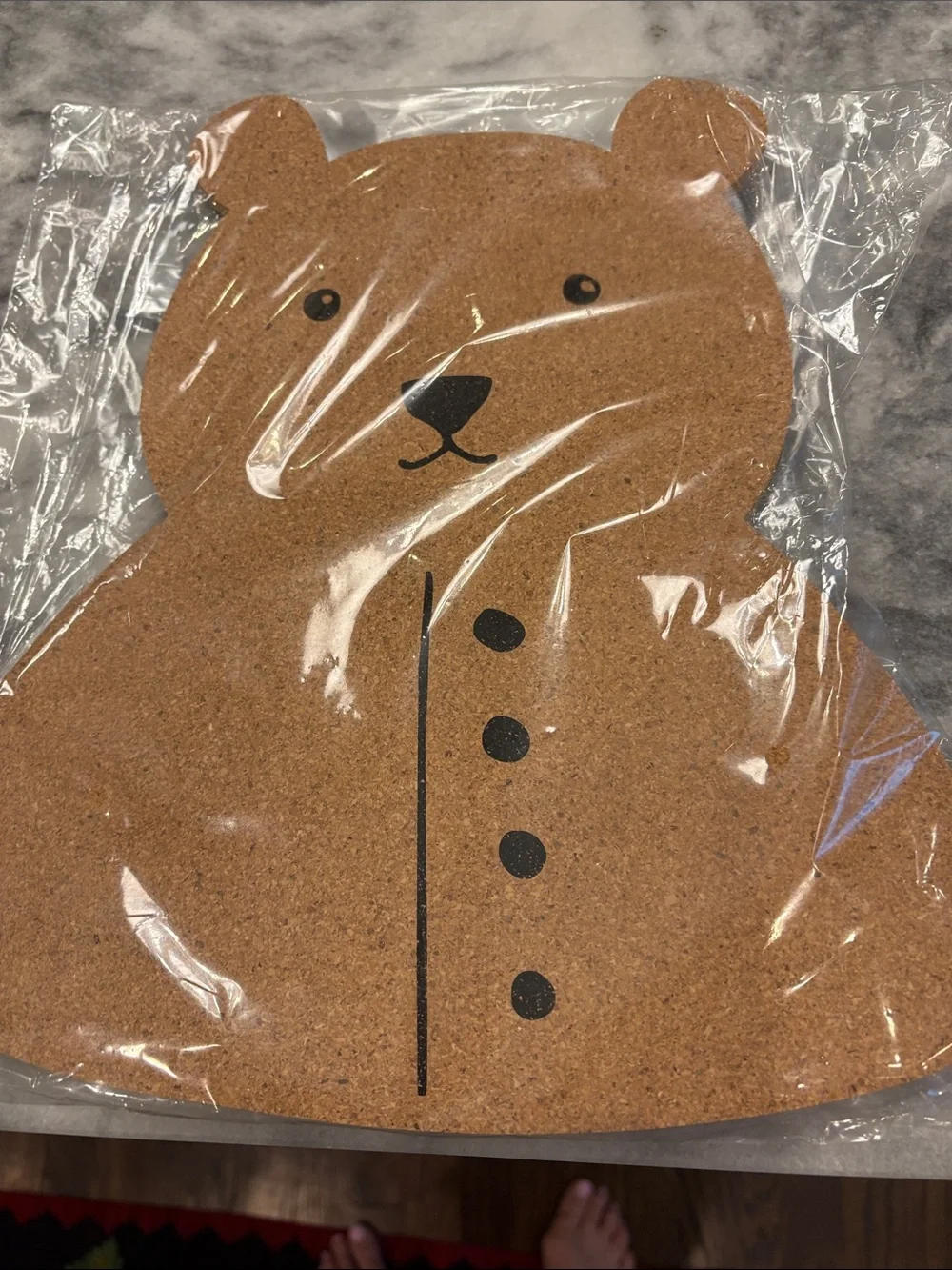 Bear Cork bulletin - board for a child’s room.
